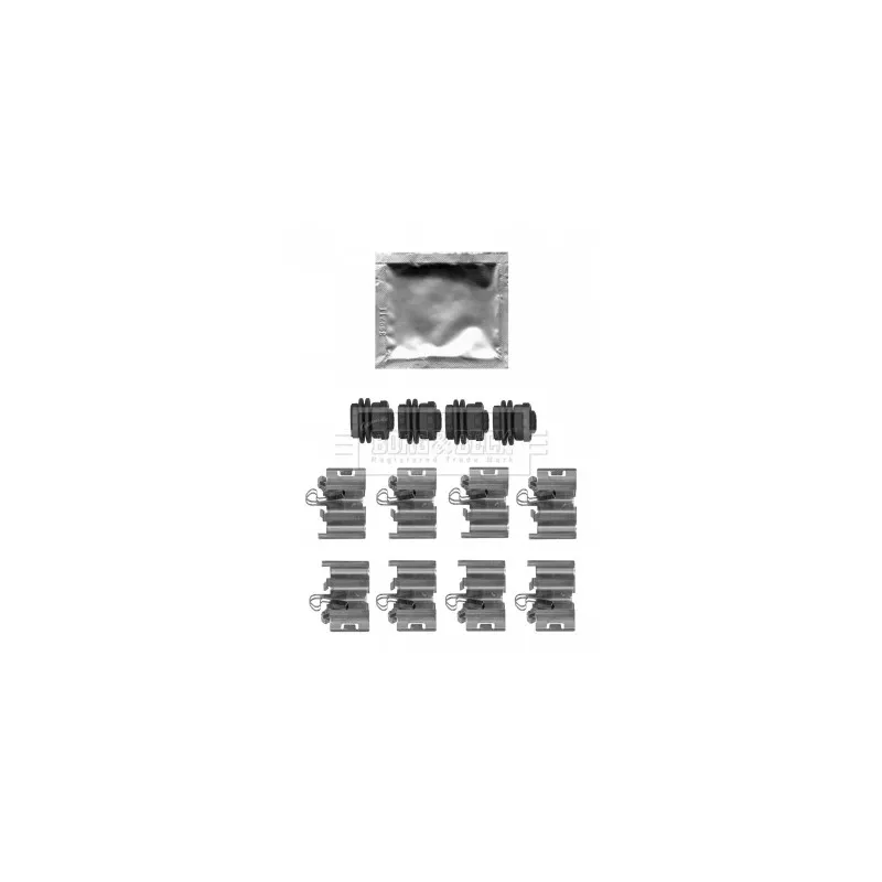 Kit d'accessoires, plaquette de frein à disque BORG & BECK BBK1614
