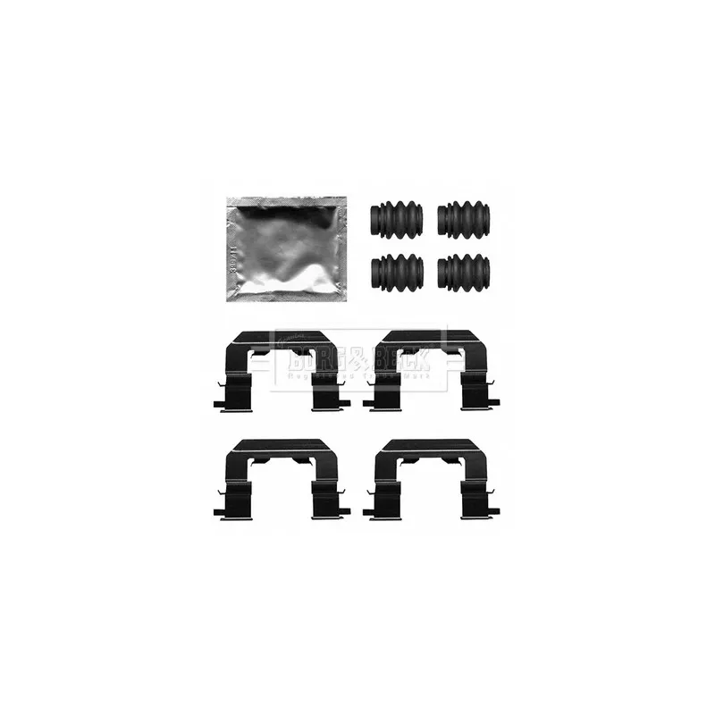 Kit d'accessoires, plaquette de frein à disque BORG & BECK BBK1621
