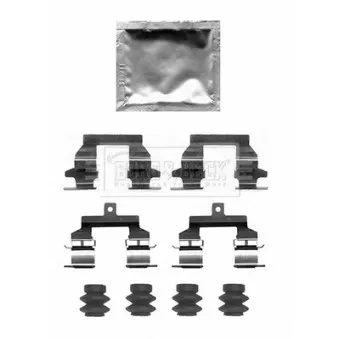 Kit d'accessoires, plaquette de frein à disque BORG & BECK BBK1628