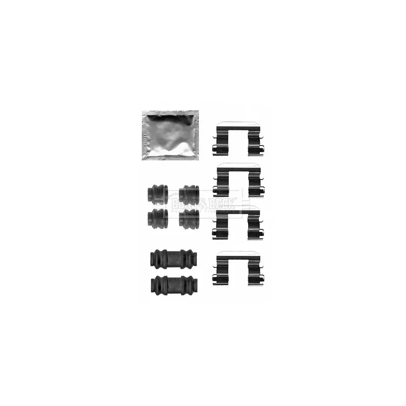 Kit d'accessoires, plaquette de frein à disque BORG & BECK BBK1629