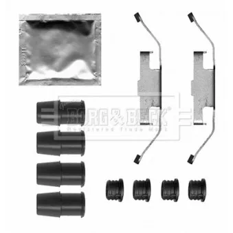 Kit d'accessoires, plaquette de frein à disque BORG & BECK BBK1630