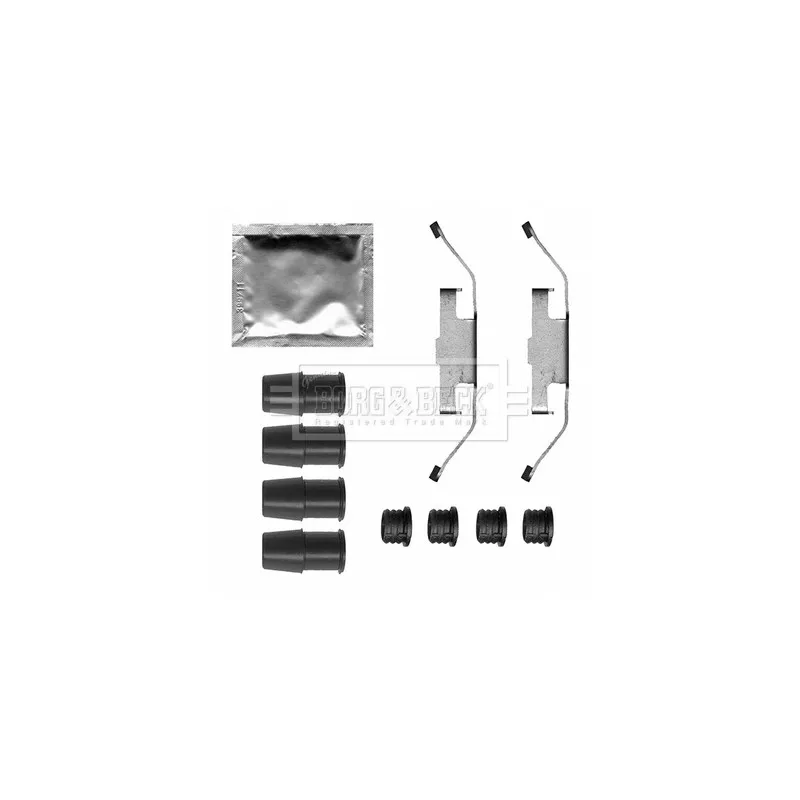 Kit d'accessoires, plaquette de frein à disque BORG & BECK BBK1630