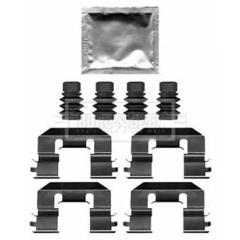 Kit d'accessoires, plaquette de frein à disque BORG & BECK BBK1640