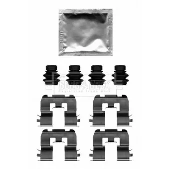 Kit d'accessoires, plaquette de frein à disque BORG & BECK BBK1642