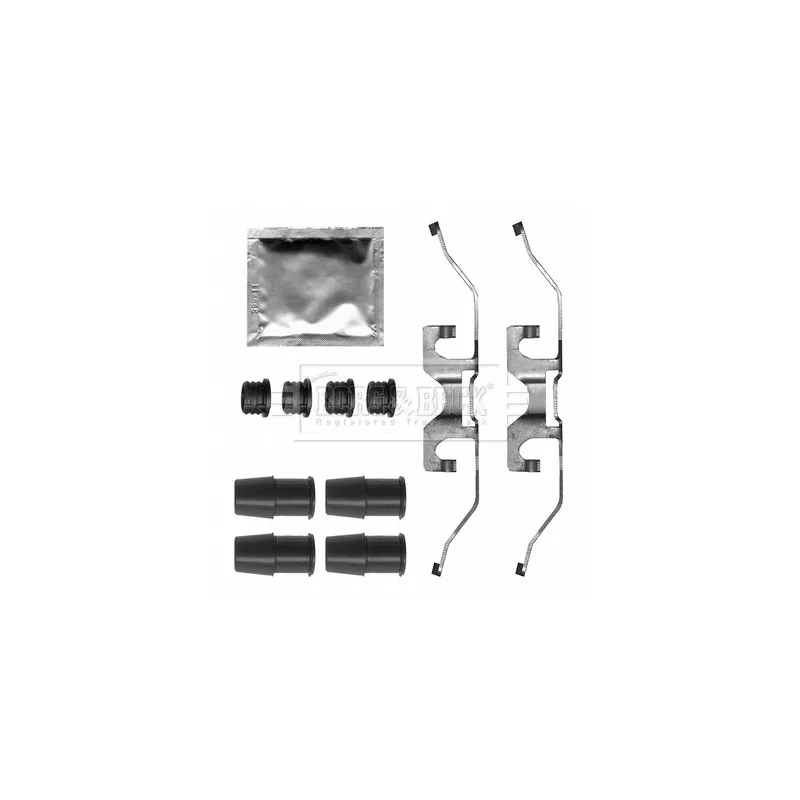 Kit d'accessoires, plaquette de frein à disque BORG & BECK BBK1644