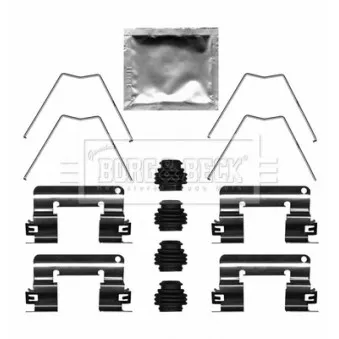 Kit d'accessoires, plaquette de frein à disque BORG & BECK BBK1655