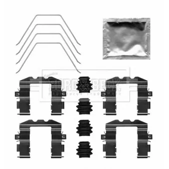 Kit d'accessoires, plaquette de frein à disque BORG & BECK BBK1656