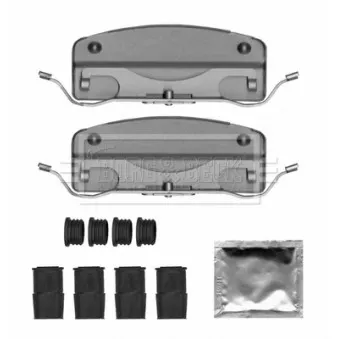 Kit d'accessoires, plaquette de frein à disque BORG & BECK BBK1666