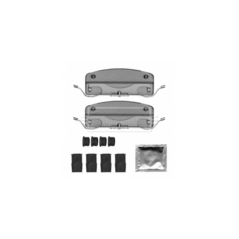 Kit d'accessoires, plaquette de frein à disque BORG & BECK BBK1666