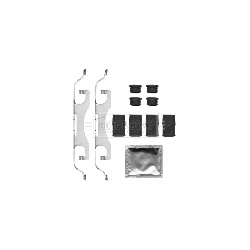 Kit d'accessoires, plaquette de frein à disque BORG & BECK BBK1668