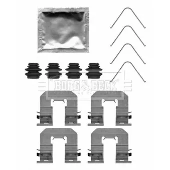 Kit d'accessoires, plaquette de frein à disque BORG & BECK BBK1675