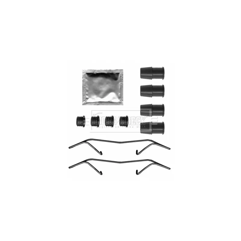 Kit d'accessoires, plaquette de frein à disque BORG & BECK BBK1676