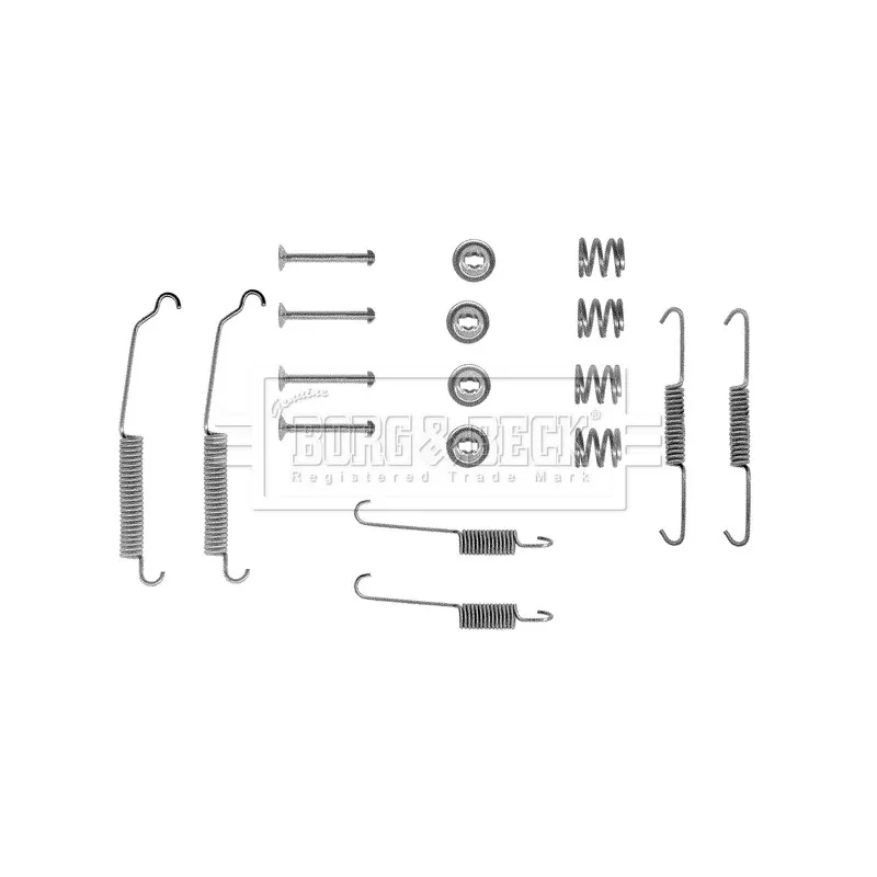 Kit d'accessoires, plaquette de frein à disque BORG & BECK BBK6010