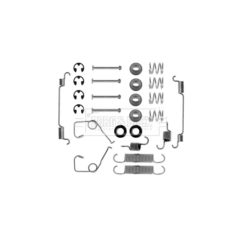 Kit d'accessoires, plaquette de frein à disque BORG & BECK BBK6037