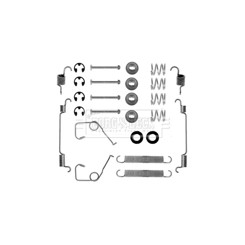 Kit d'accessoires, plaquette de frein à disque BORG & BECK BBK6038
