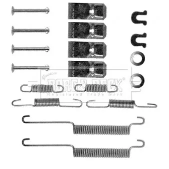Kit d'accessoires, plaquette de frein à disque BORG & BECK BBK6039