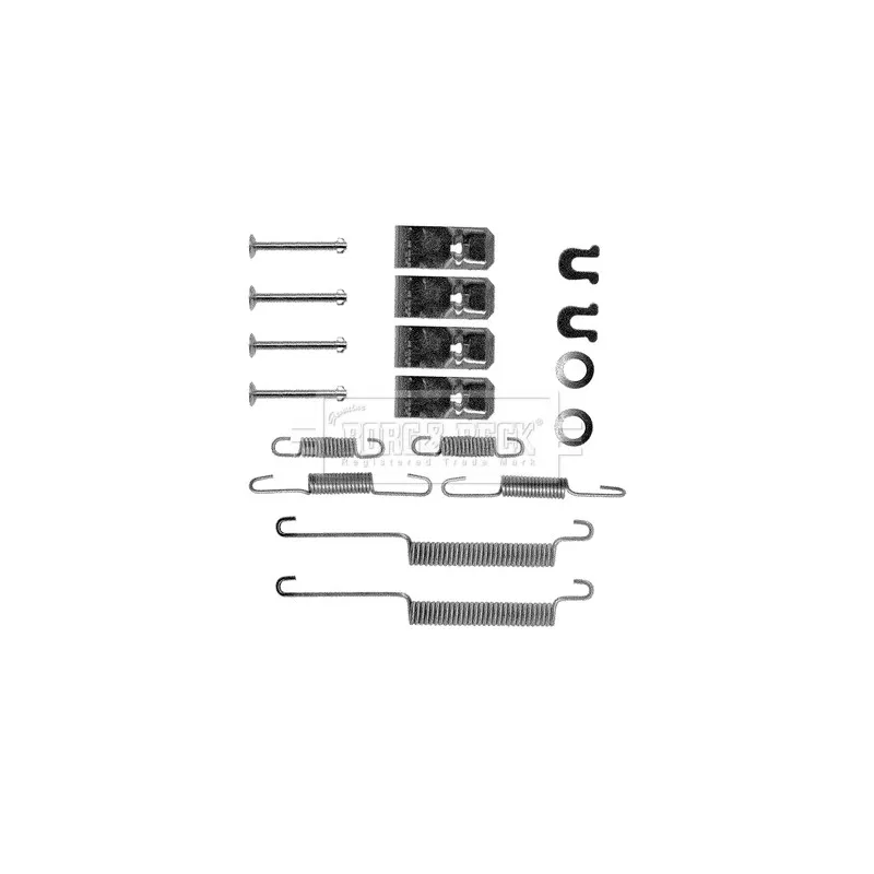 Kit d'accessoires, plaquette de frein à disque BORG & BECK BBK6039