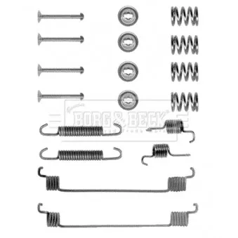 Kit d'accessoires, plaquette de frein à disque BORG & BECK BBK6048