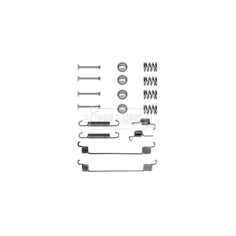 Kit d'accessoires, plaquette de frein à disque BORG & BECK BBK6048