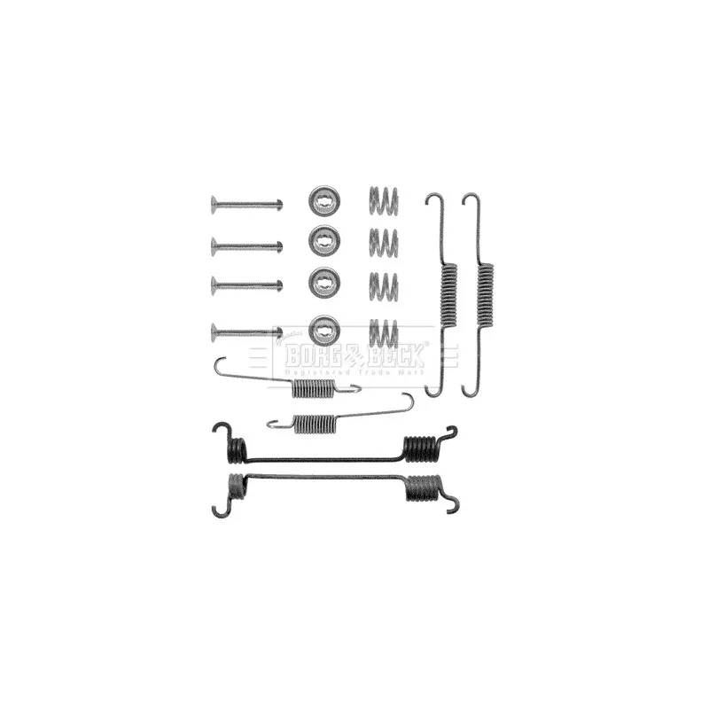 Kit d'accessoires, plaquette de frein à disque BORG & BECK BBK6067