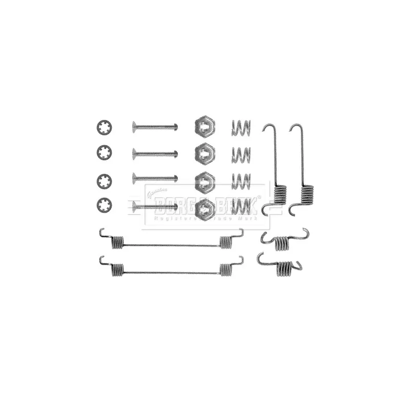 Kit d'accessoires, plaquette de frein à disque BORG & BECK BBK6077