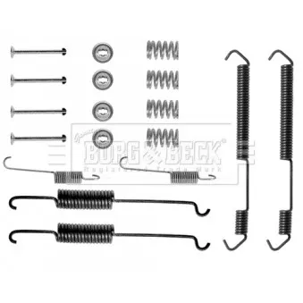 Kit d'accessoires, plaquette de frein à disque BORG & BECK BBK6083