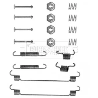Kit d'accessoires, plaquette de frein à disque BORG & BECK BBK6089