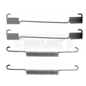 Kit d'accessoires, plaquette de frein à disque BORG & BECK BBK6093