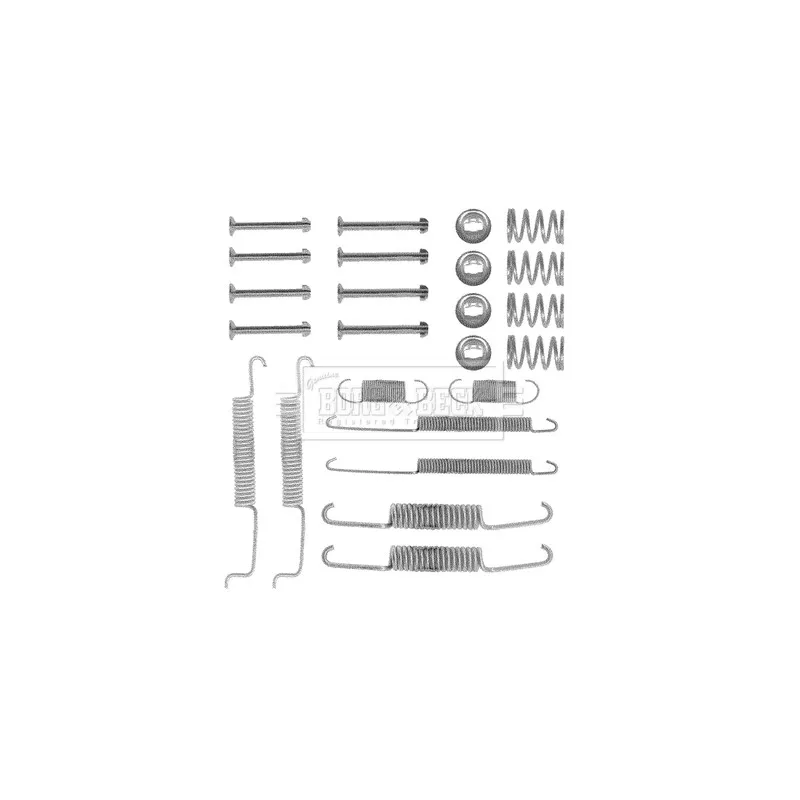 Kit d'accessoires, plaquette de frein à disque BORG & BECK BBK6121