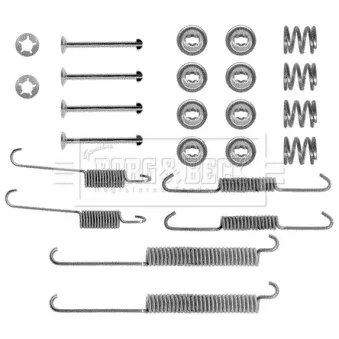 Kit d'accessoires, plaquette de frein à disque BORG & BECK BBK6132