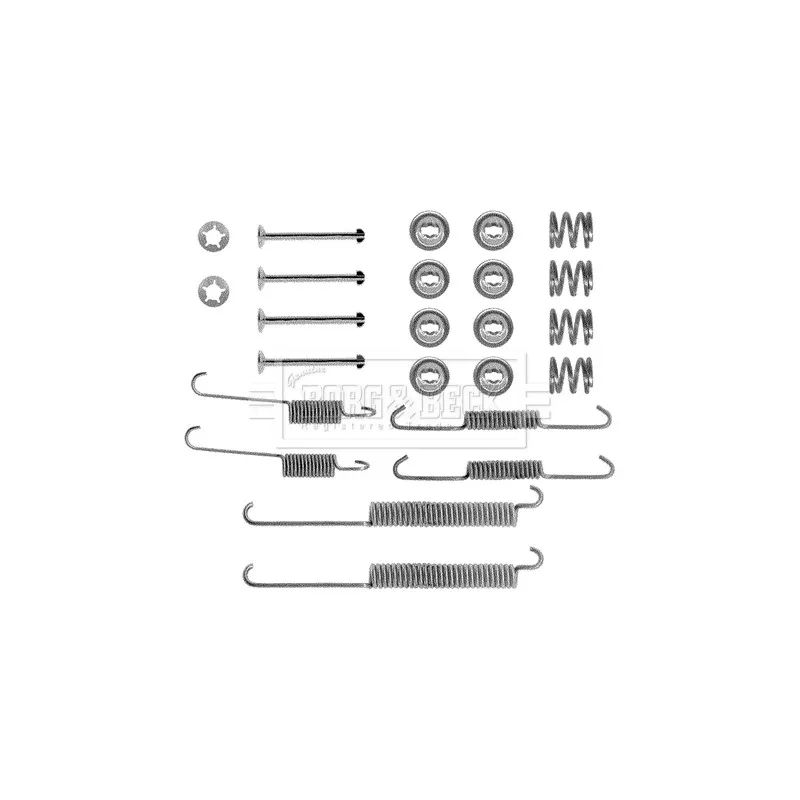 Kit d'accessoires, plaquette de frein à disque BORG & BECK BBK6132