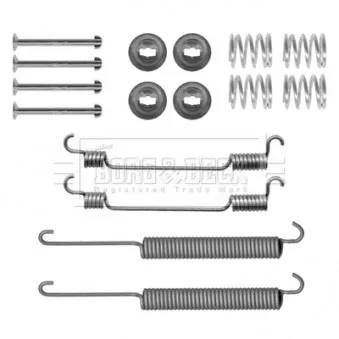 Kit d'accessoires, plaquette de frein à disque BORG & BECK BBK6134