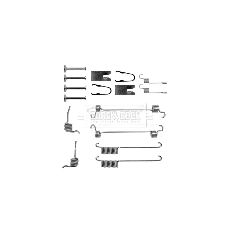 Kit d'accessoires, plaquette de frein à disque BORG & BECK BBK6135