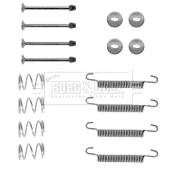 Kit d'accessoires, plaquette de frein à disque BORG & BECK BBK6137