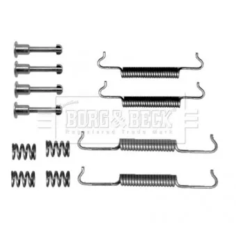 Kit d'accessoires, plaquette de frein à disque BORG & BECK BBK6139