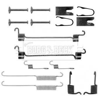 Kit d'accessoires, plaquette de frein à disque BORG & BECK BBK6140