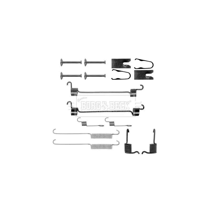 Kit d'accessoires, plaquette de frein à disque BORG & BECK BBK6140