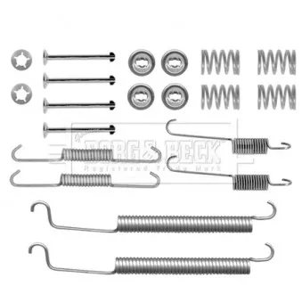 Kit d'accessoires, plaquette de frein à disque BORG & BECK BBK6144