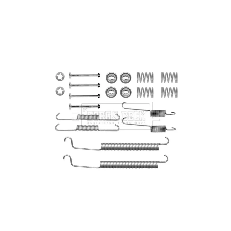 Kit d'accessoires, plaquette de frein à disque BORG & BECK BBK6144
