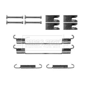 Kit d'accessoires, plaquette de frein à disque BORG & BECK BBK6148