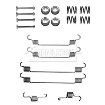 Kit d'accessoires, plaquette de frein à disque BORG & BECK BBK6149