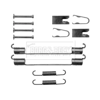 Kit d'accessoires, plaquette de frein à disque BORG & BECK BBK6152