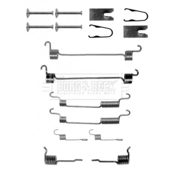 Kit d'accessoires, plaquette de frein à disque BORG & BECK BBK6153