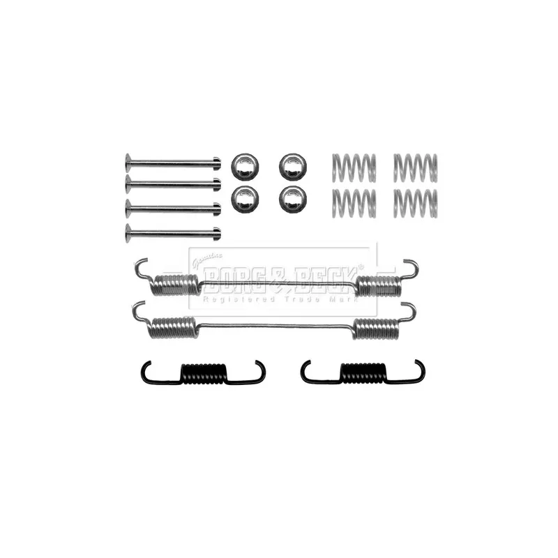 Kit d'accessoires, plaquette de frein à disque BORG & BECK BBK6156