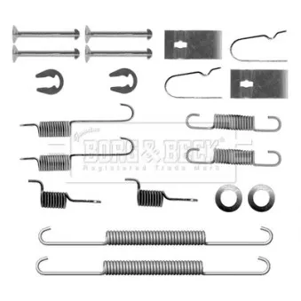 Kit d'accessoires, plaquette de frein à disque BORG & BECK BBK6160