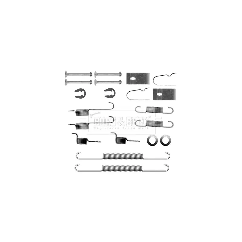 Kit d'accessoires, plaquette de frein à disque BORG & BECK BBK6160