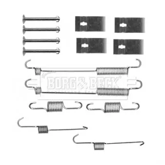 Kit d'accessoires, plaquette de frein à disque BORG & BECK BBK6161