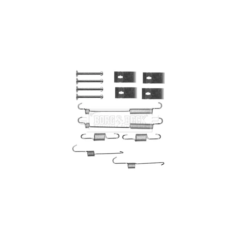 Kit d'accessoires, plaquette de frein à disque BORG & BECK BBK6161