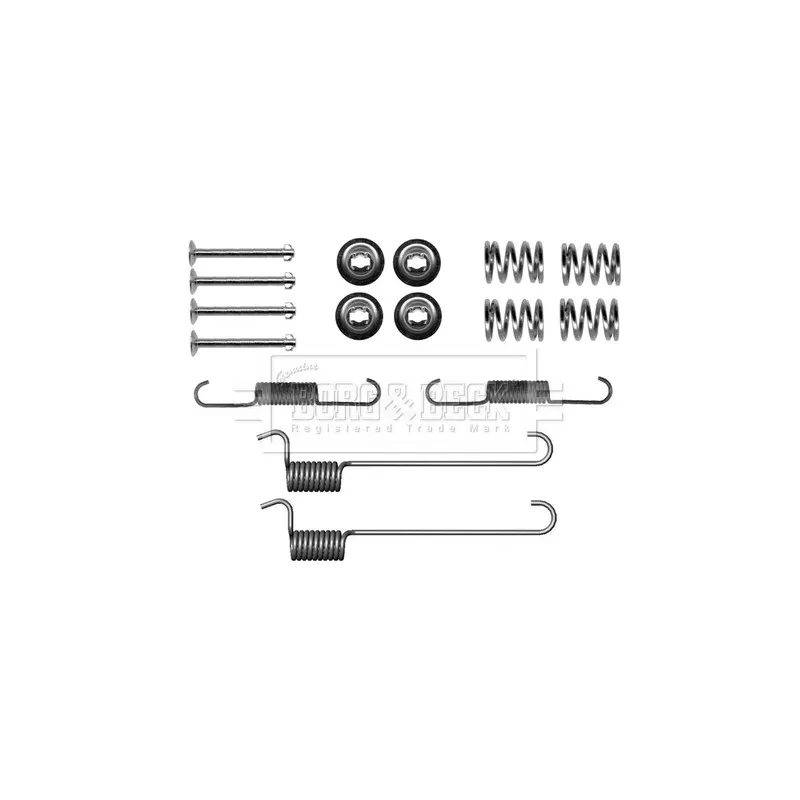 Kit d'accessoires, plaquette de frein à disque BORG & BECK BBK6162