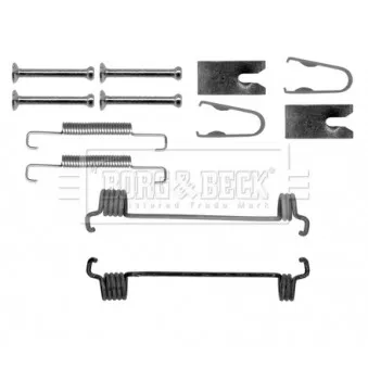 Kit d'accessoires, plaquette de frein à disque BORG & BECK BBK6164
